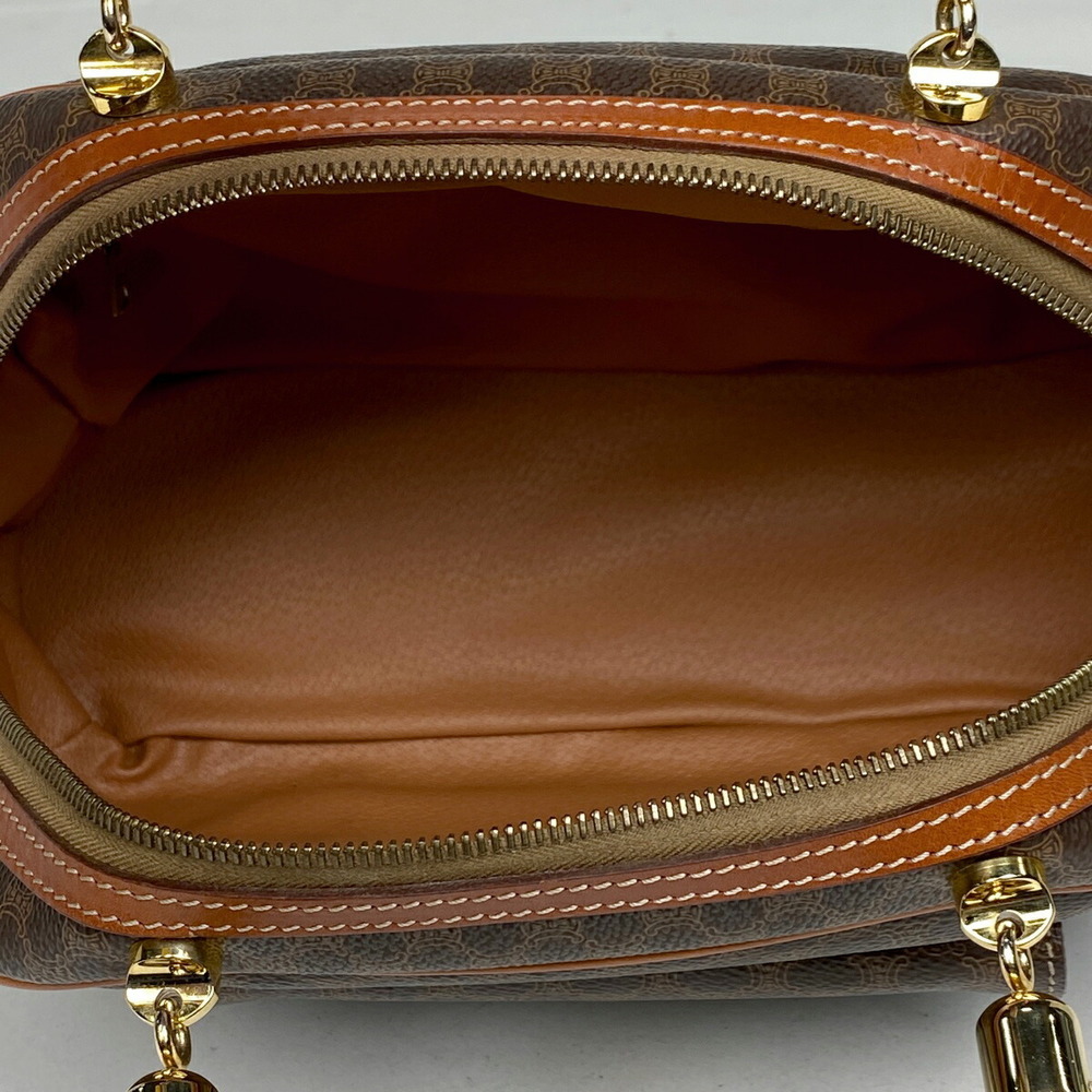 Celine Macadam Pattern All Over Canvas Handbag Br… - image 7